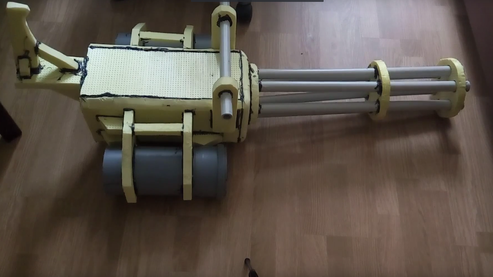 Homemade shooting minigun - My, Minigun, With your own hands, Machine gun, Minigun, Military, Weapon, Longpost