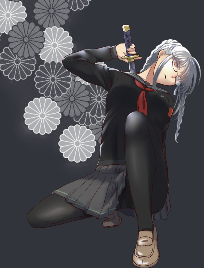 Ultimate Swordswoman - Anime, Anime art, Danganronpa, Pekoyama peko, Forest