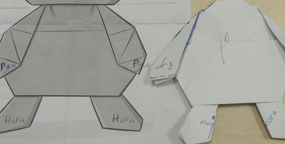 Оригами-Печенька Пикабу или как придумываются модели? - Моё, Печенька, Оригами, Лига оригами, Яйцо или курица?, Схема, Разработка модели, Длиннопост