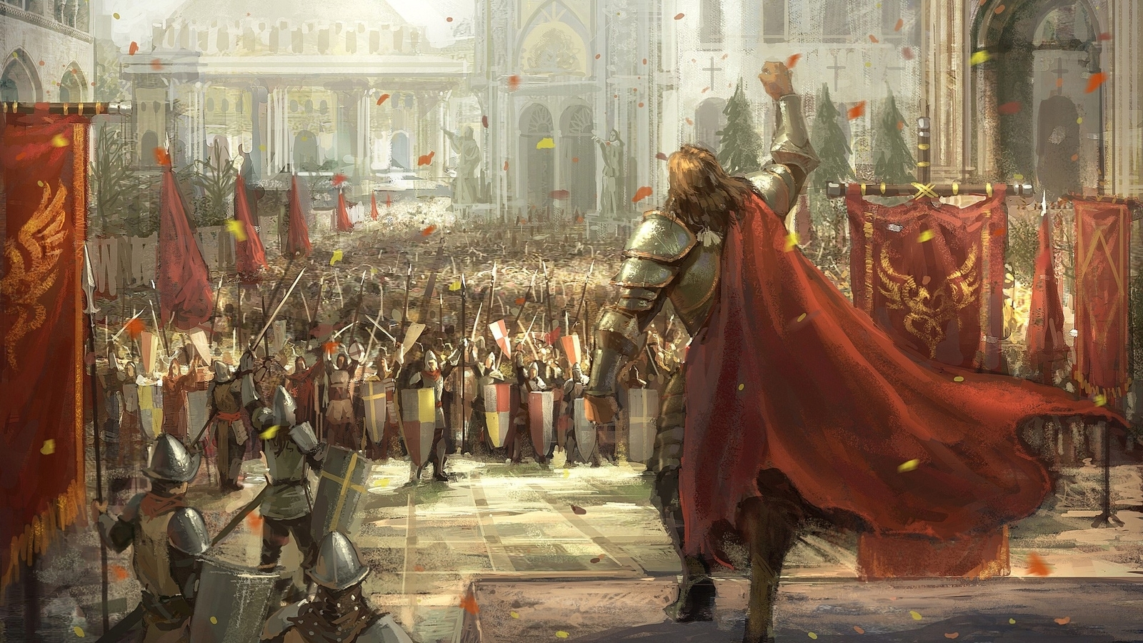 For the Motherland, for the king! - Middle Ages, Knights, Longpost, Fantasy