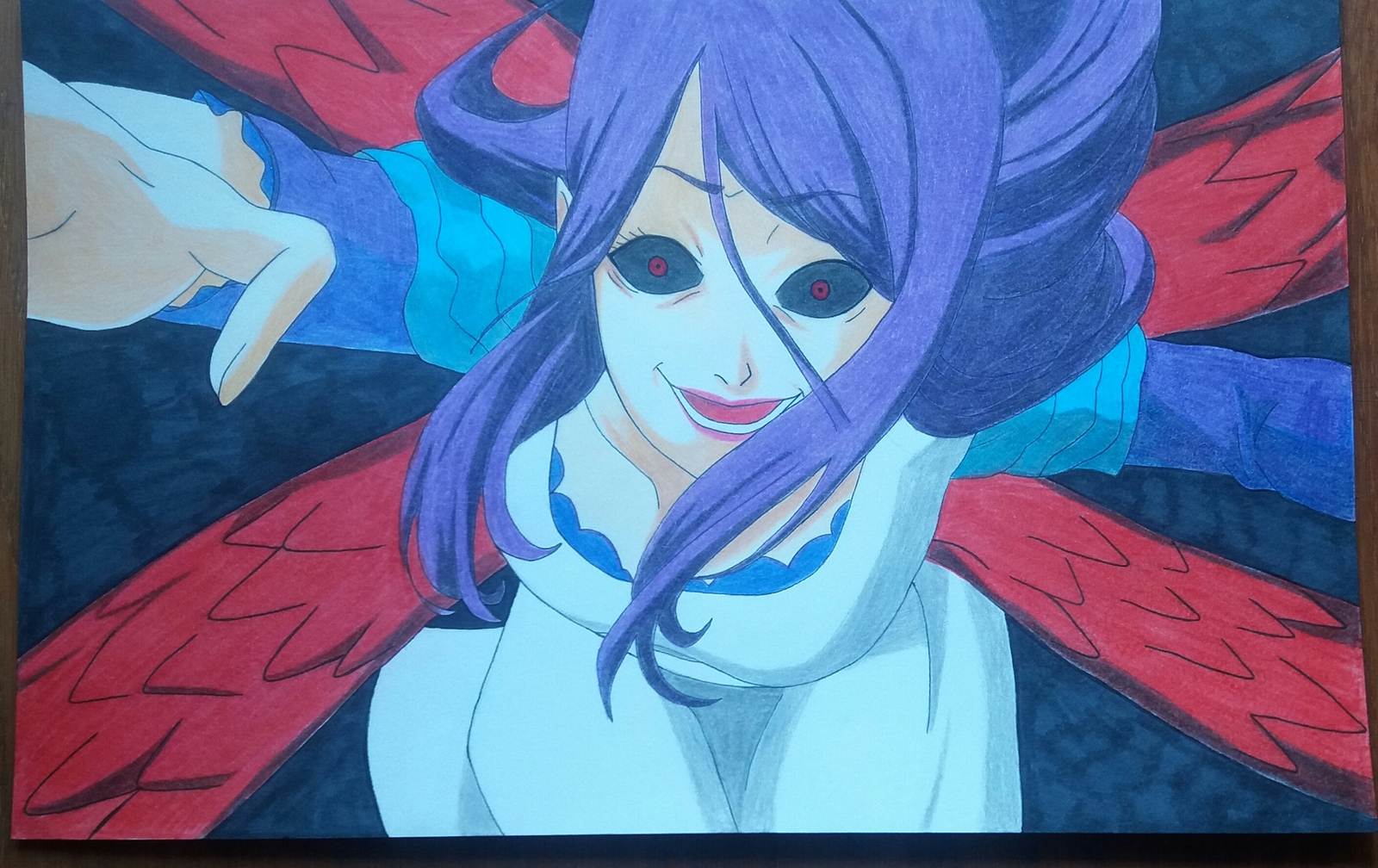 Tokyo Ghoul - My, Anime, Sketching, Kamishiro Rize