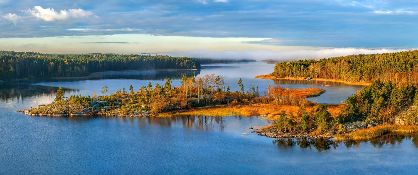 Golden autumn on Lake Ladoga - Карелия, Russia, Photo, Nature, The photo, Gotta go, Longpost, Landscape