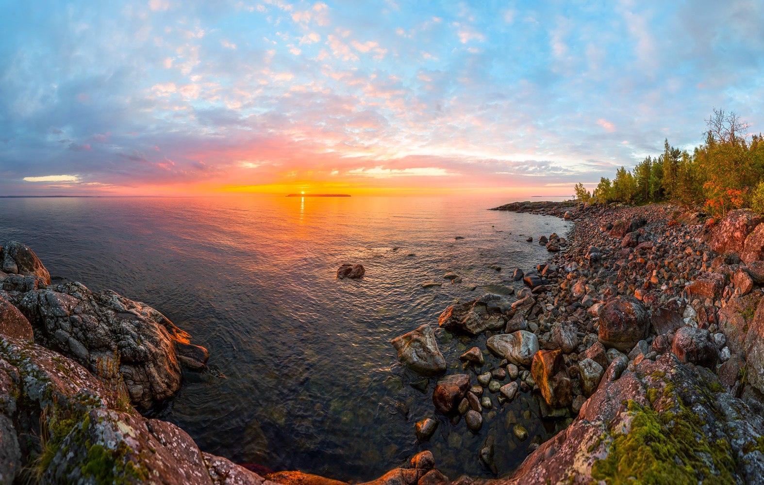 Golden autumn on Lake Ladoga - Карелия, Russia, Photo, Nature, The photo, Gotta go, Longpost, Landscape