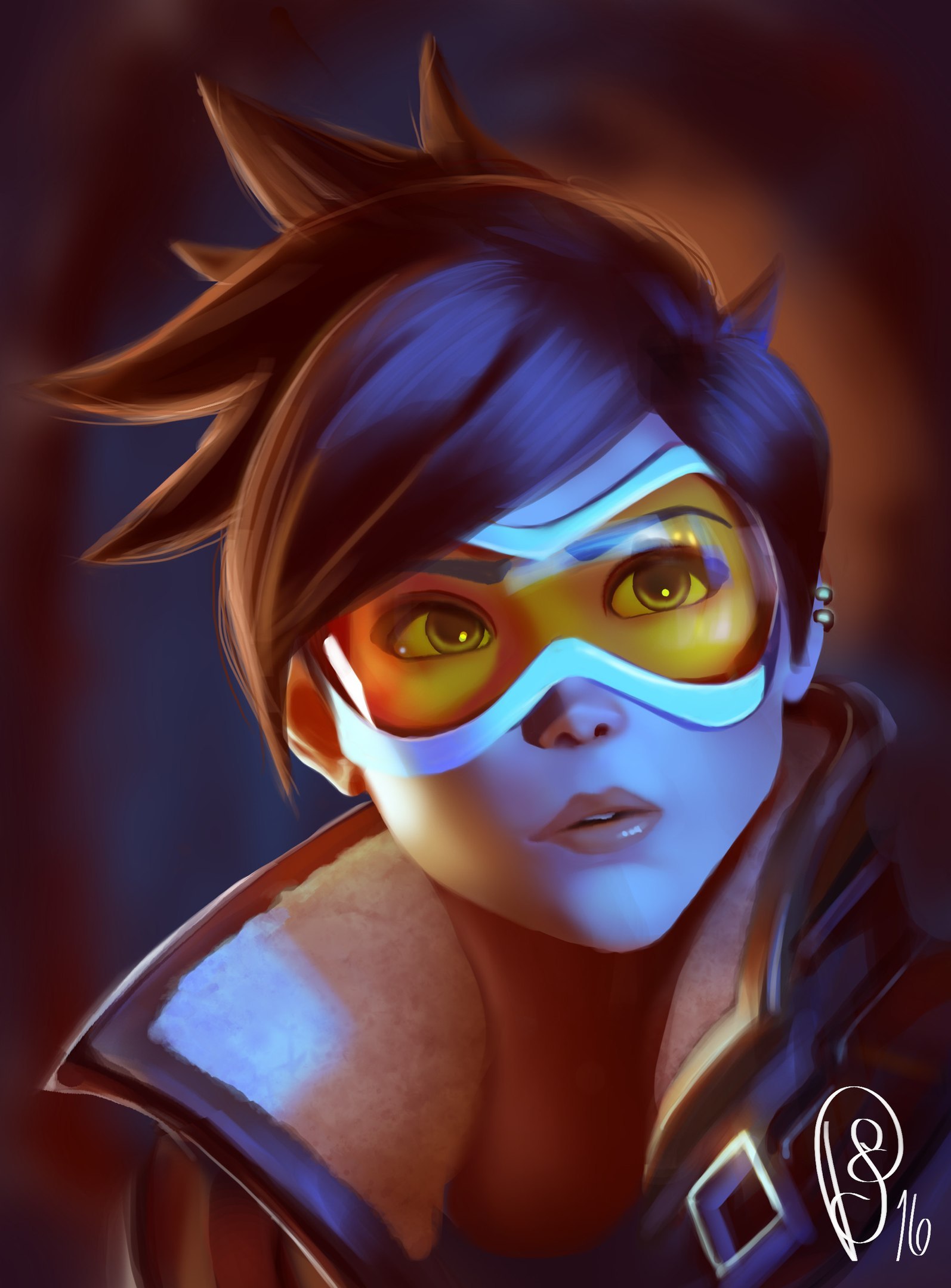 Tracer - Overwatch, Overwatch art