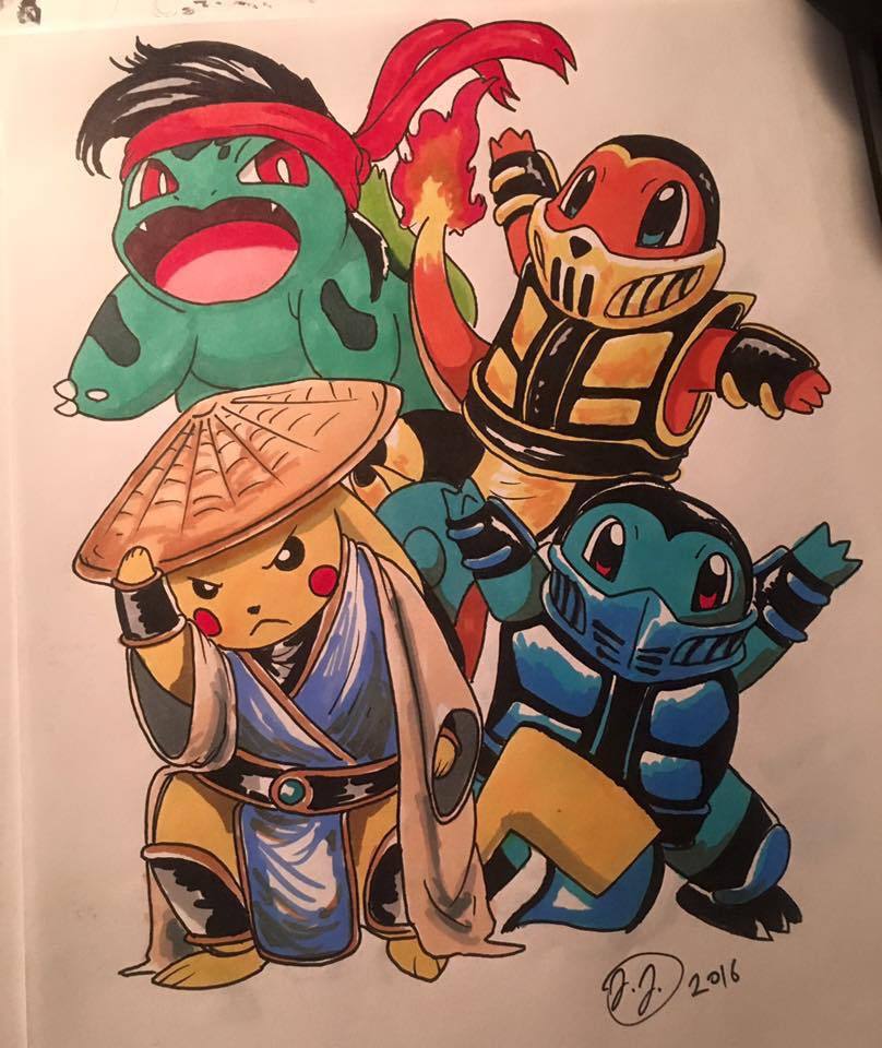 Pokemon Kombat - Reddit, Pokemon, Mortal kombat, Art