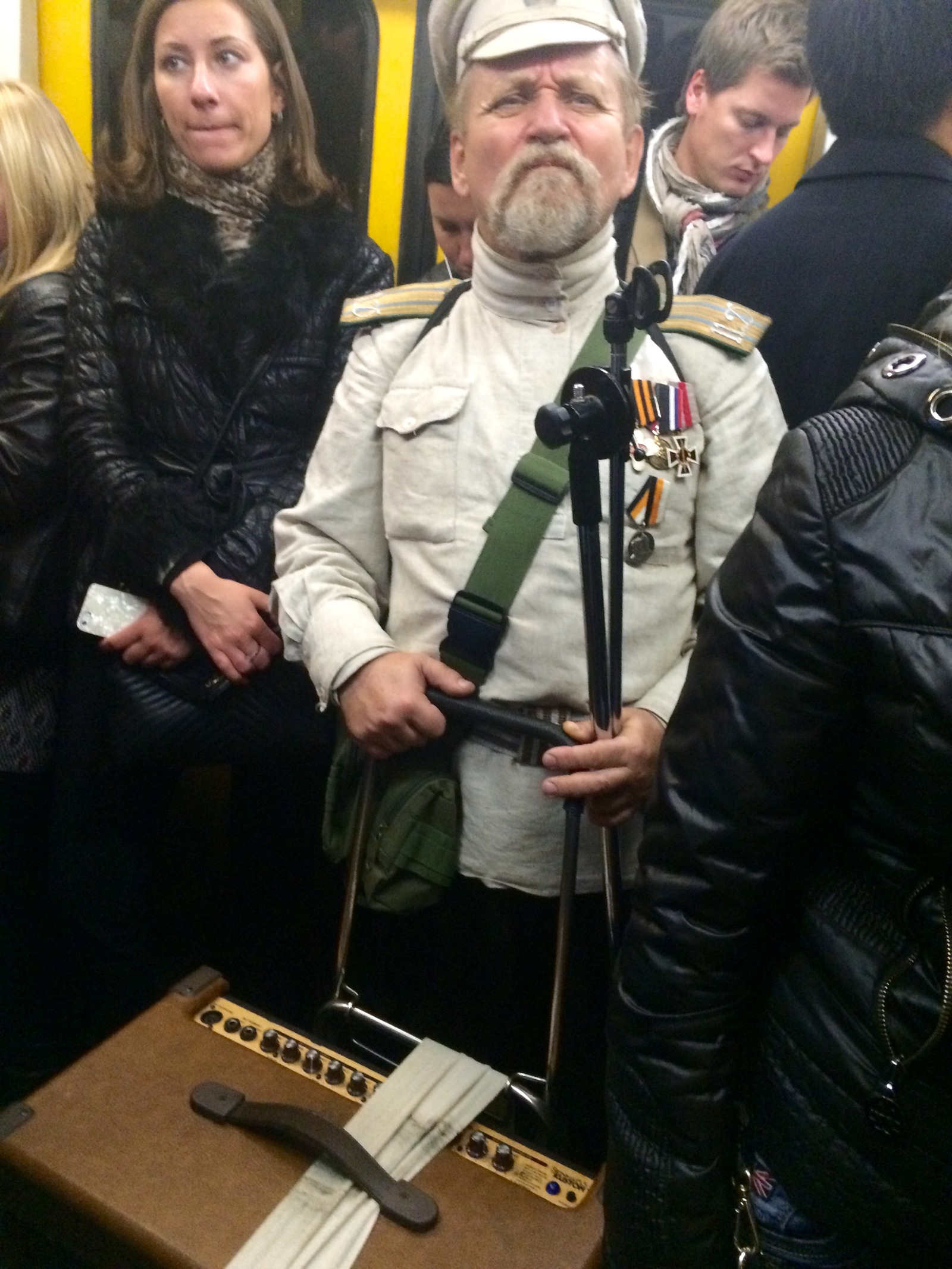 Officer of the tsarist army in the Moscow metro - My, , Metro, Moscow, My, 