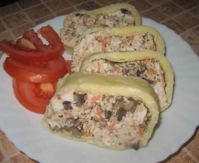 Salad Vkusnyatina in a cheese wrapper - My, , , , Longpost, Salad