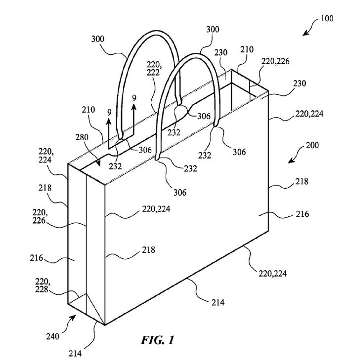 Apple пытается запатентовать бумажный пакет - Apple, Аппля, Патент, Бред, Скоро и колесо запатентуют