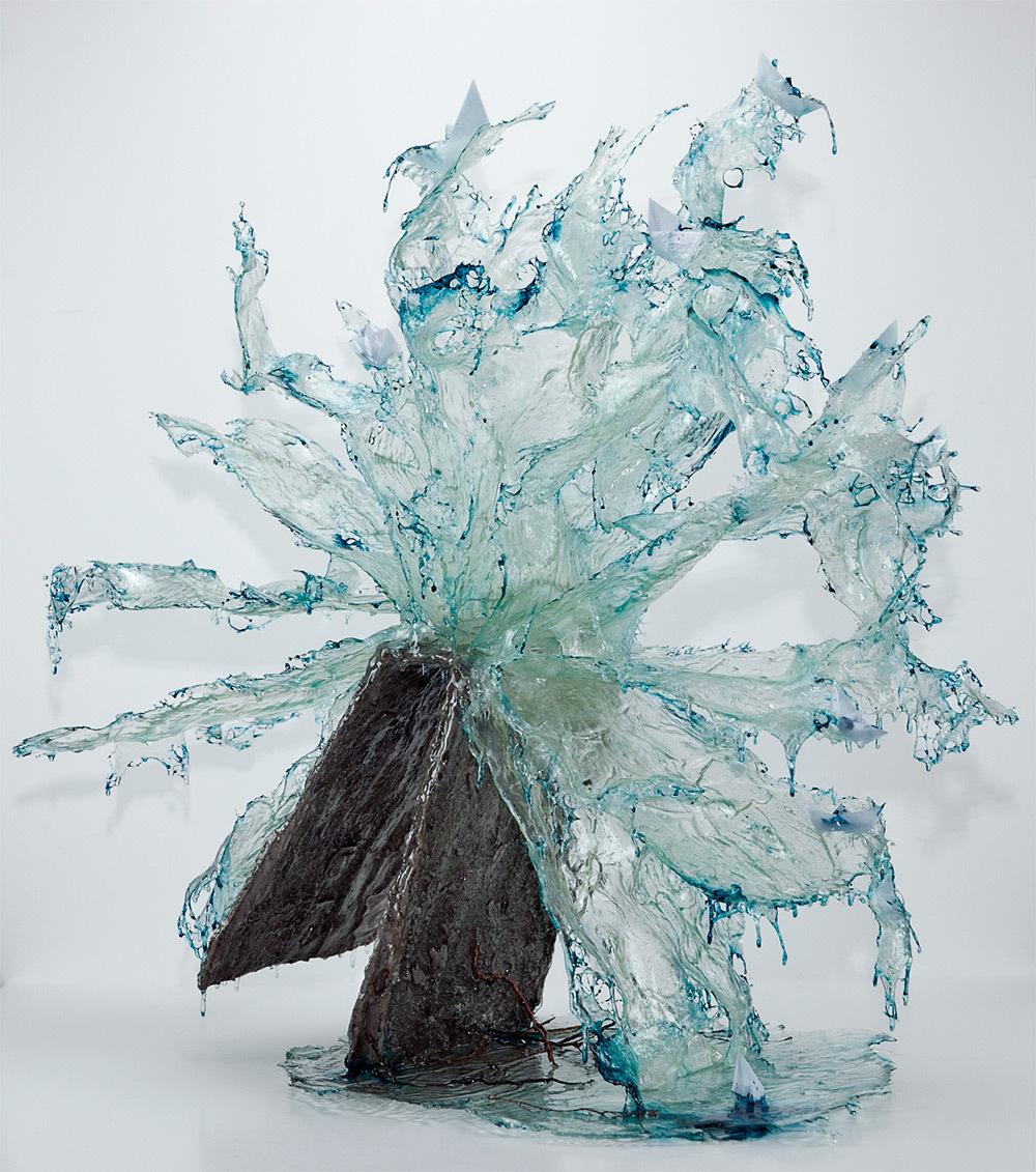 Glass splashes from Italian sculpture - , Vase, A rock, Sculpture, , Longpost