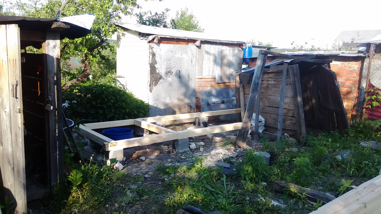 Fixing an old barn - My, Longpost, Building, With your own hands, Dacha, 