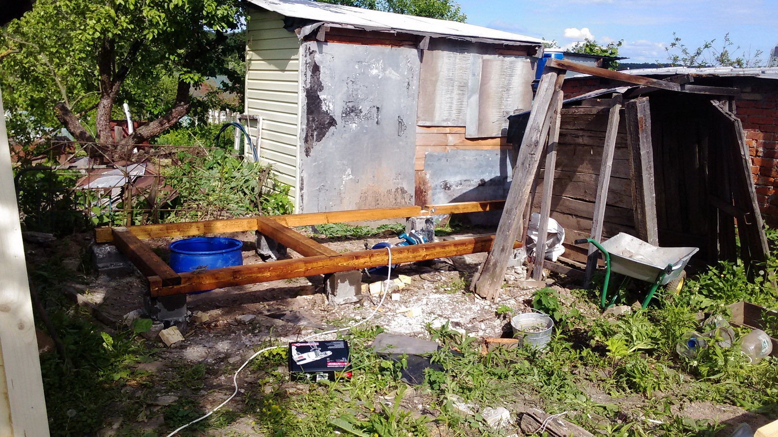 Fixing an old barn - My, Longpost, Building, With your own hands, Dacha, 