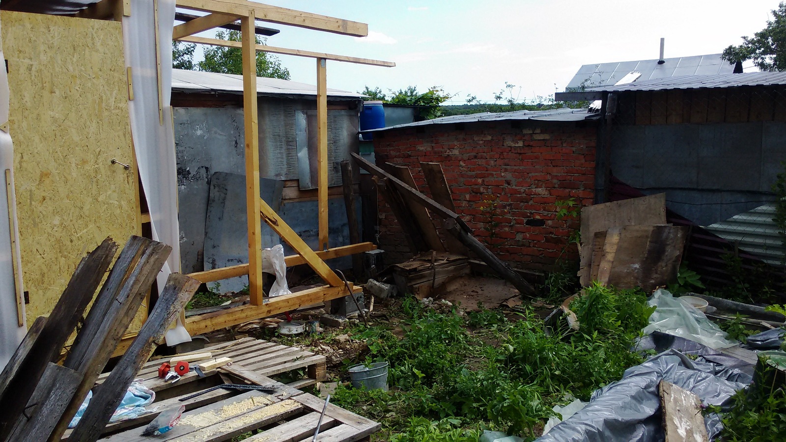 Fixing an old barn - My, Longpost, Building, With your own hands, Dacha, 