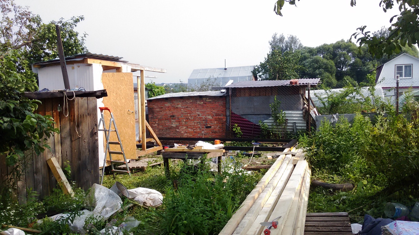 Fixing an old barn - My, Longpost, Building, With your own hands, Dacha, 