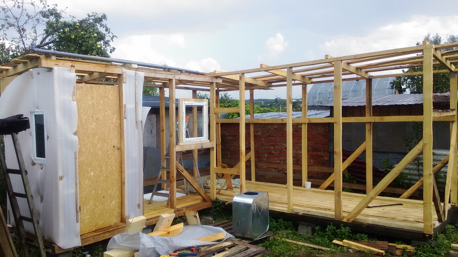 Fixing an old barn - My, Longpost, Building, With your own hands, Dacha, 