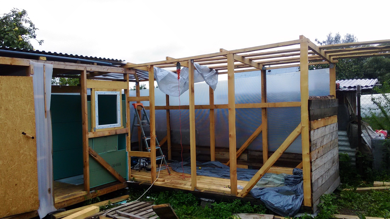 Fixing an old barn - My, Longpost, Building, With your own hands, Dacha, 