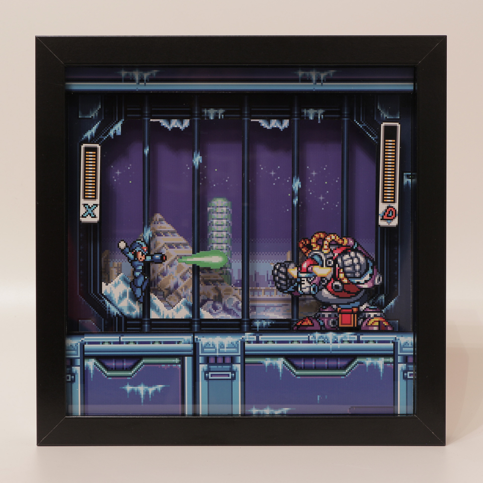 Diorama based on the game Mega Man X3 - My, Diorama, Games, My, Longpost, Mega Man, With your own hands, Old school, Art