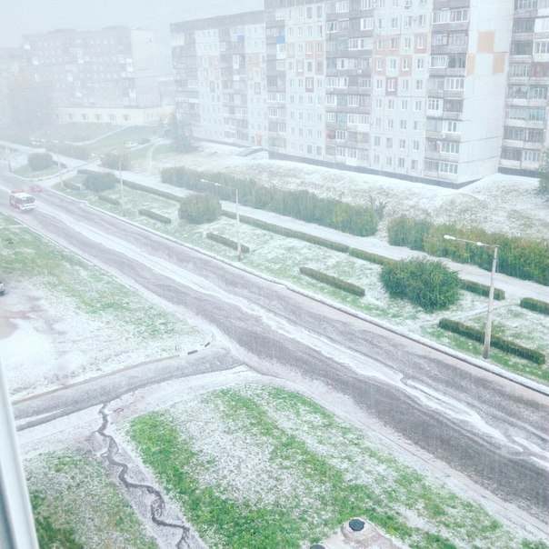 Погодка... - Погода, Град, Новокузнецк, Бабье Лето