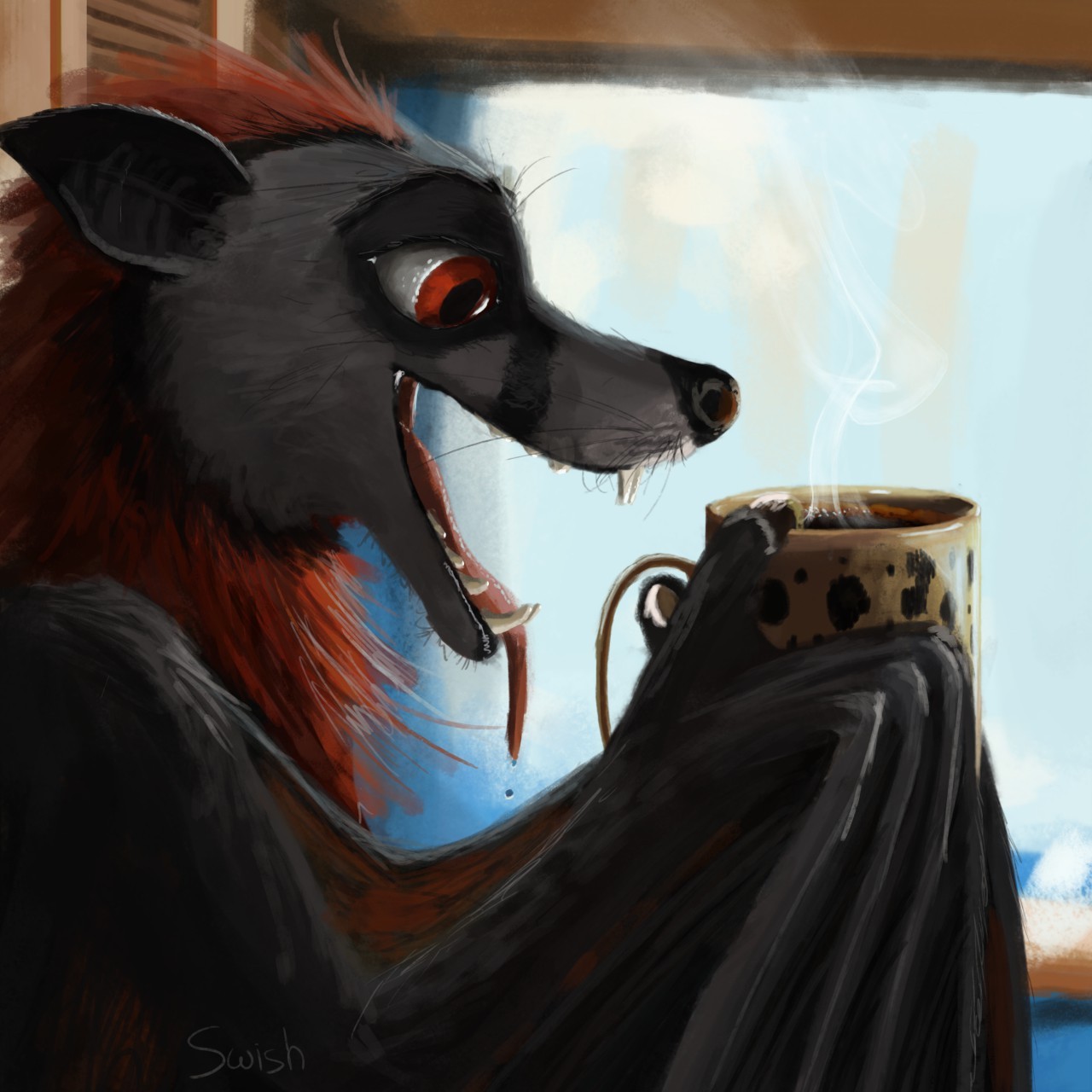 Coffee! - Furry, Rascheln