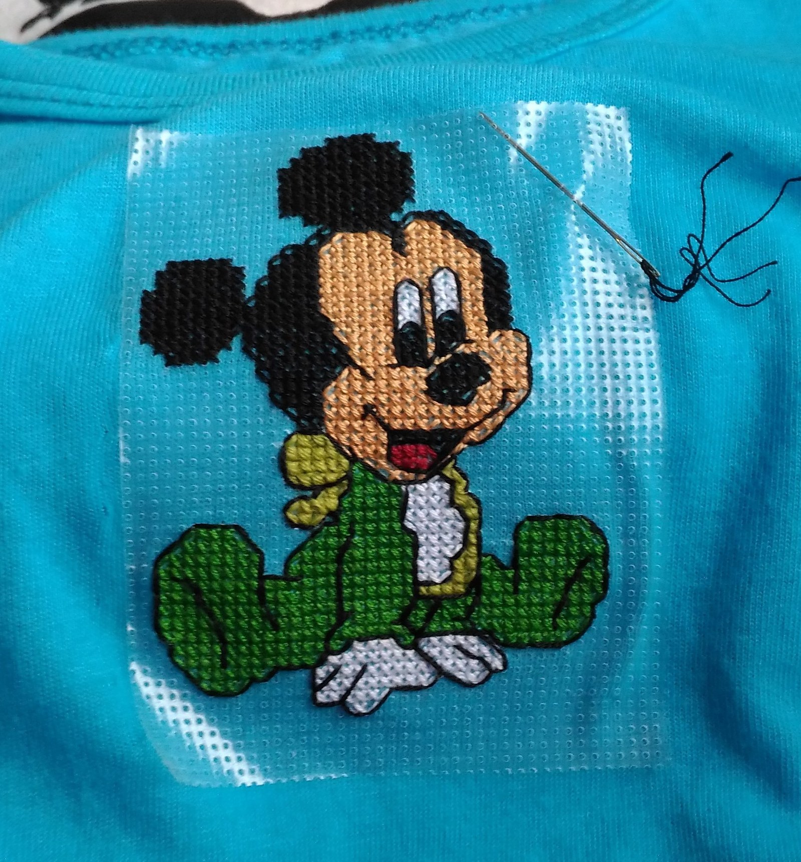 Long Post My first. - My, My, Cross-stitch, Hobby, Mickey Mouse, DIY gift, Presents, Longpost, With your own hands