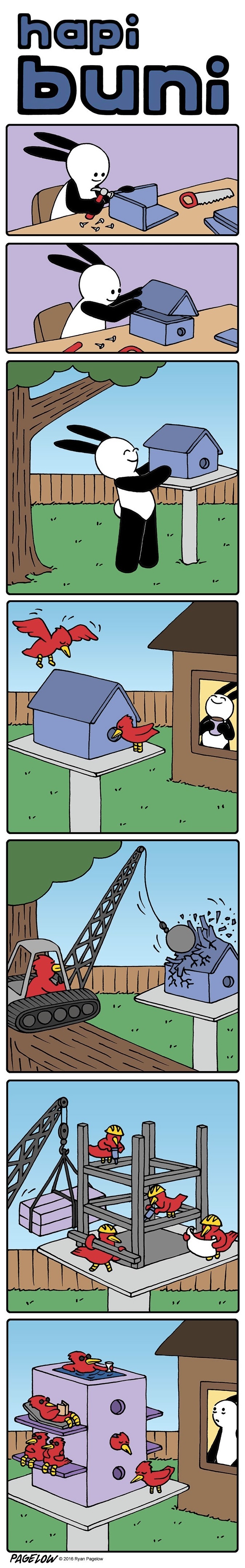 Birdhouse - Comics, Buni, Buni Comics, Birds, Birdhouse, Longpost