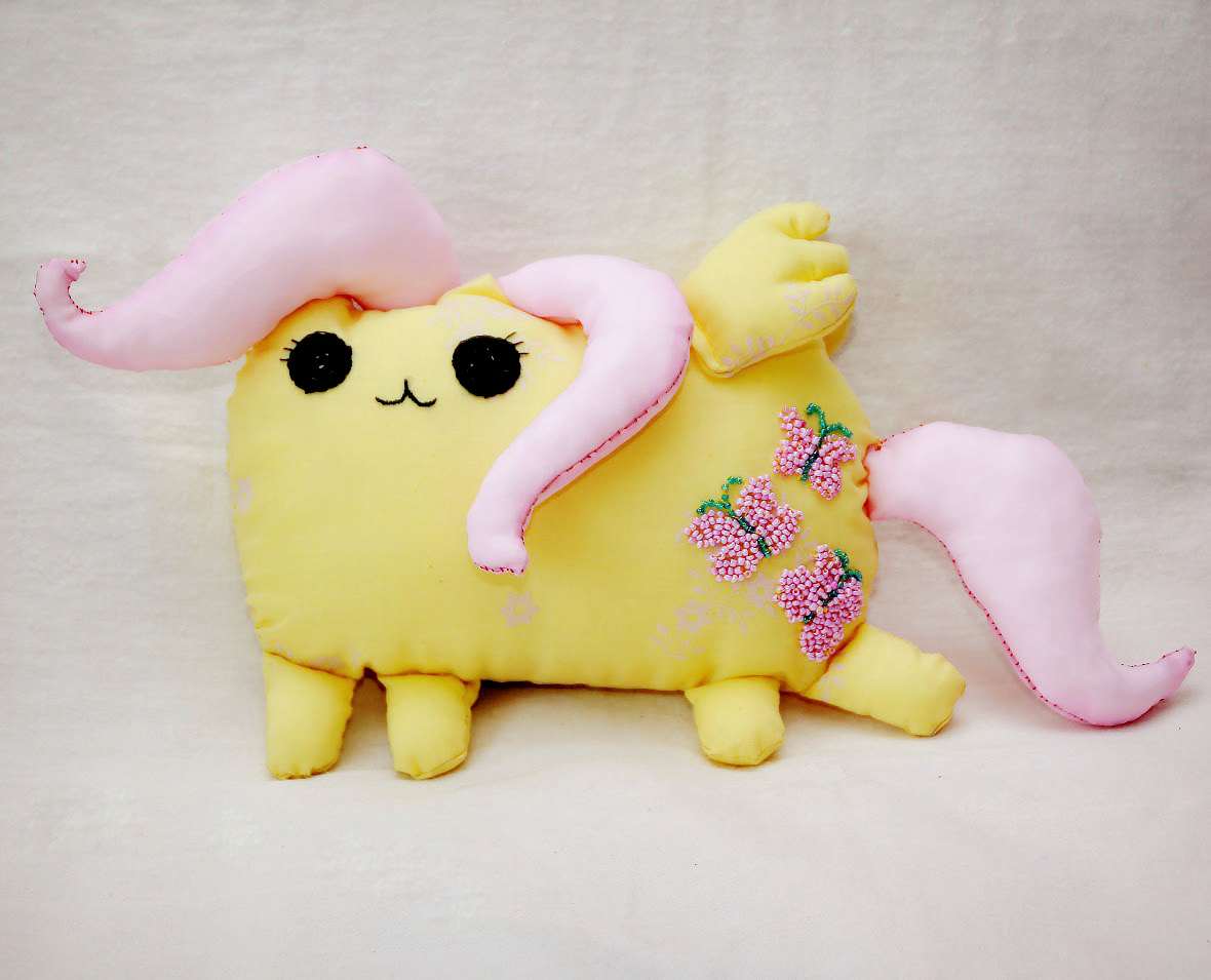 Pusheen Fluttershy - My, Handmade, Toys, With your own hands