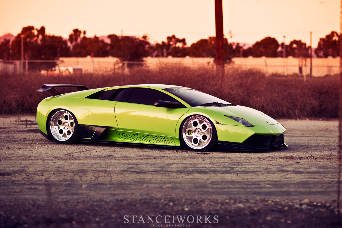 LAMBORGHINI MURCIELAGO - Lamborghini, Green, Auto, Sunset, Longpost