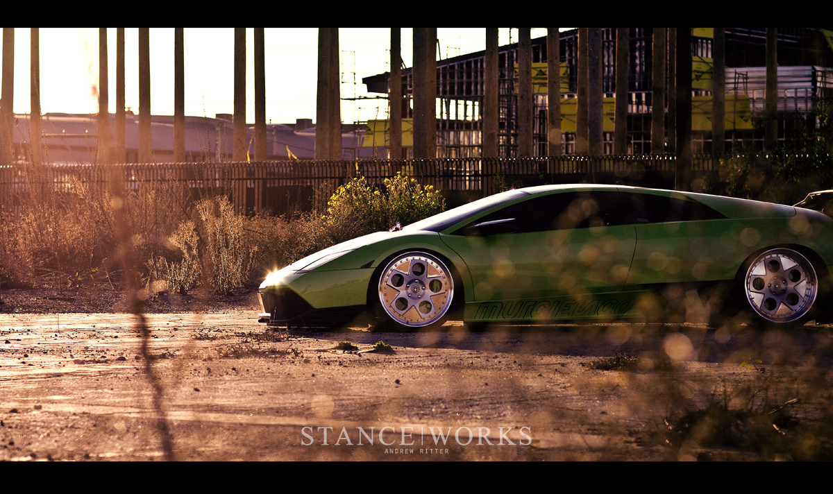 LAMBORGHINI MURCIELAGO - Lamborghini, Green, Auto, Sunset, Longpost