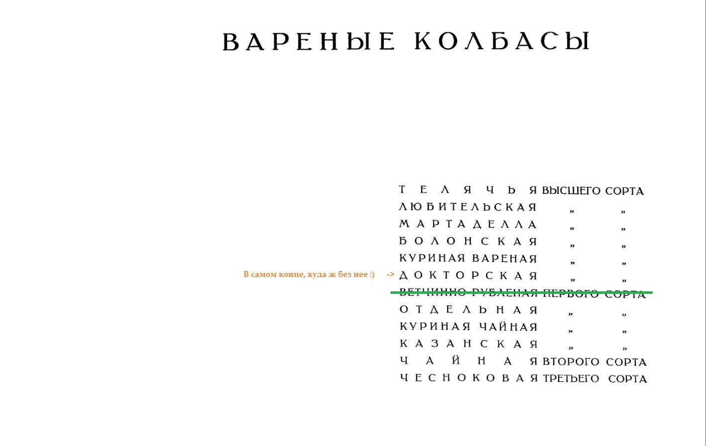 Колбасное голосование - Колбаса, Еда, СССР, Голосование, Рецепт, Длиннопост