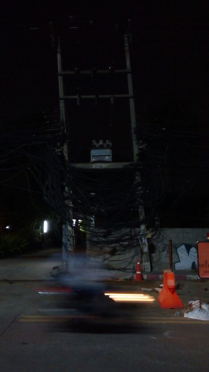 Power line in Thailand - Thailand, Pattaya, Power lines