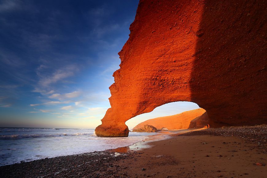 Arch collapsed on Legzira beach in Morocco - Legzira, Beach, Sea, Morocco, Video, Longpost