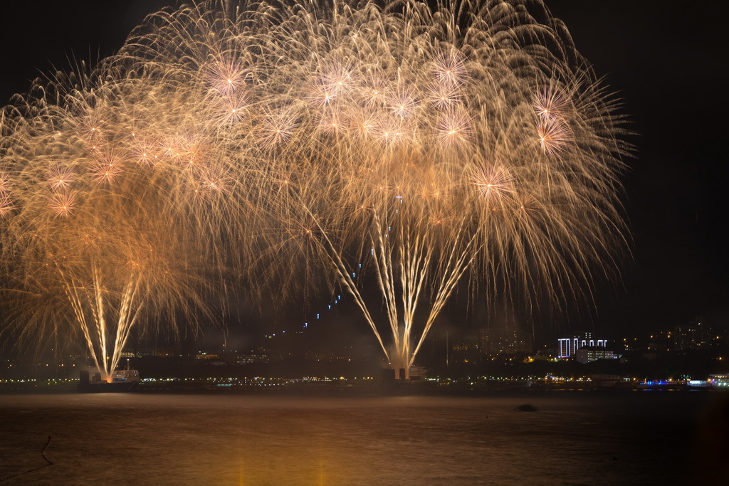 Great Fireworks Festival 2016 Gelendzhik - My, Longpost, The photo, Long exposure, Firework, Sea, Gelendzhik, The festival, Краснодарский Край