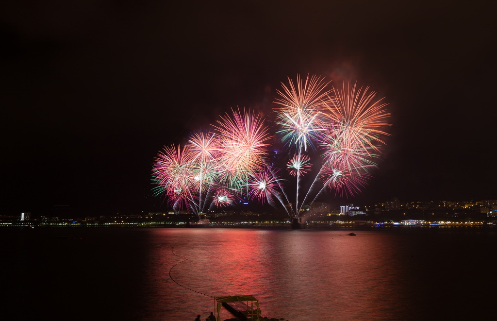 Great Fireworks Festival 2016 Gelendzhik - My, Longpost, The photo, Long exposure, Firework, Sea, Gelendzhik, The festival, Краснодарский Край