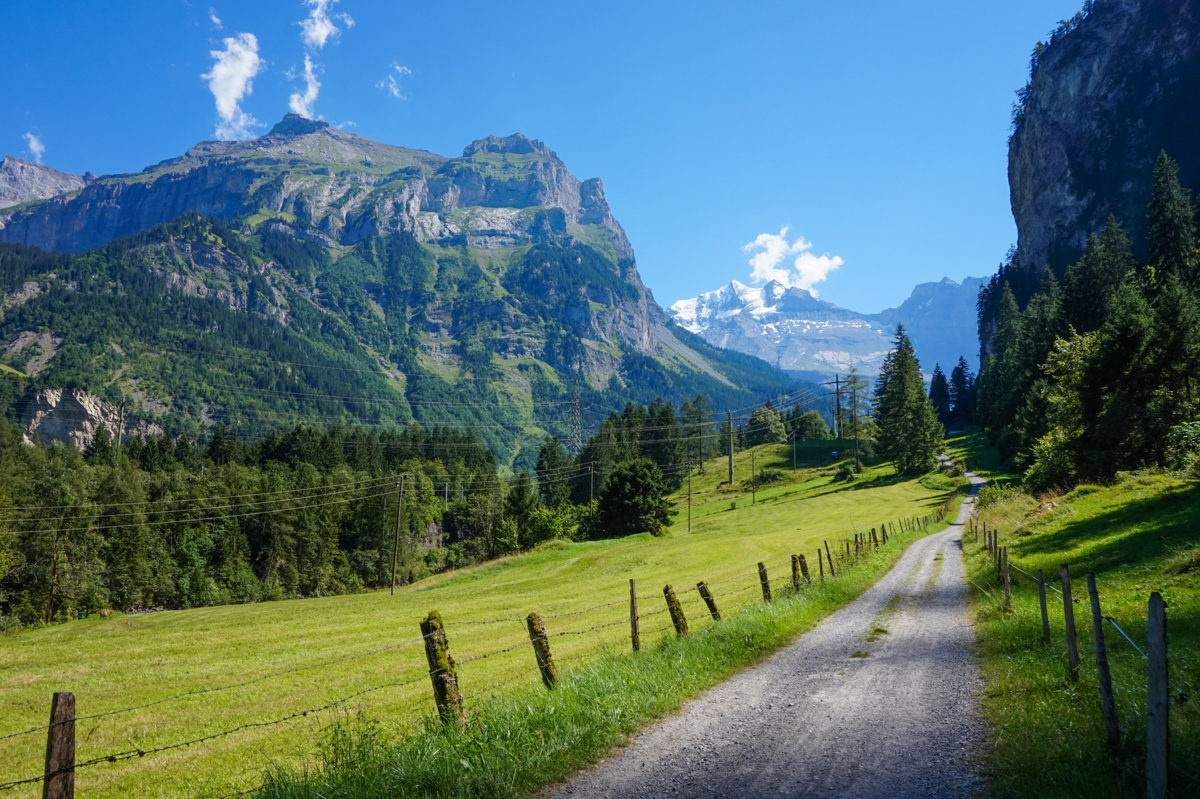 Last day in the mountains... a look over my shoulder. - My, Switzerland, Alps, The mountains, Photo, Landscape