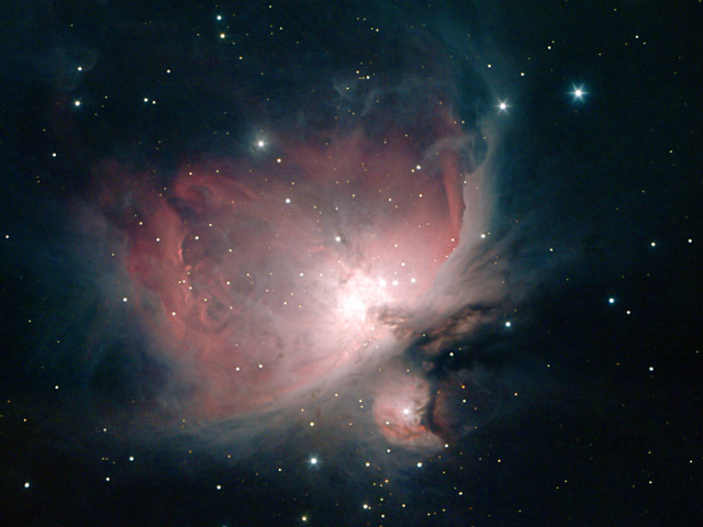 What to see through a telescope. - , Astronomy, Telescope, Orion nebula, GIF, Longpost, What to see