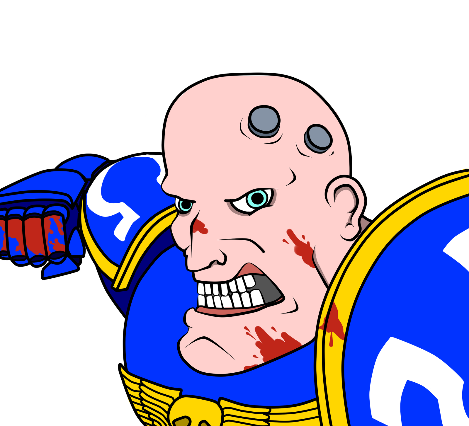 Ultramarine - My, Warhammer 40k, Warhammer, Ultramarines, PC mouse