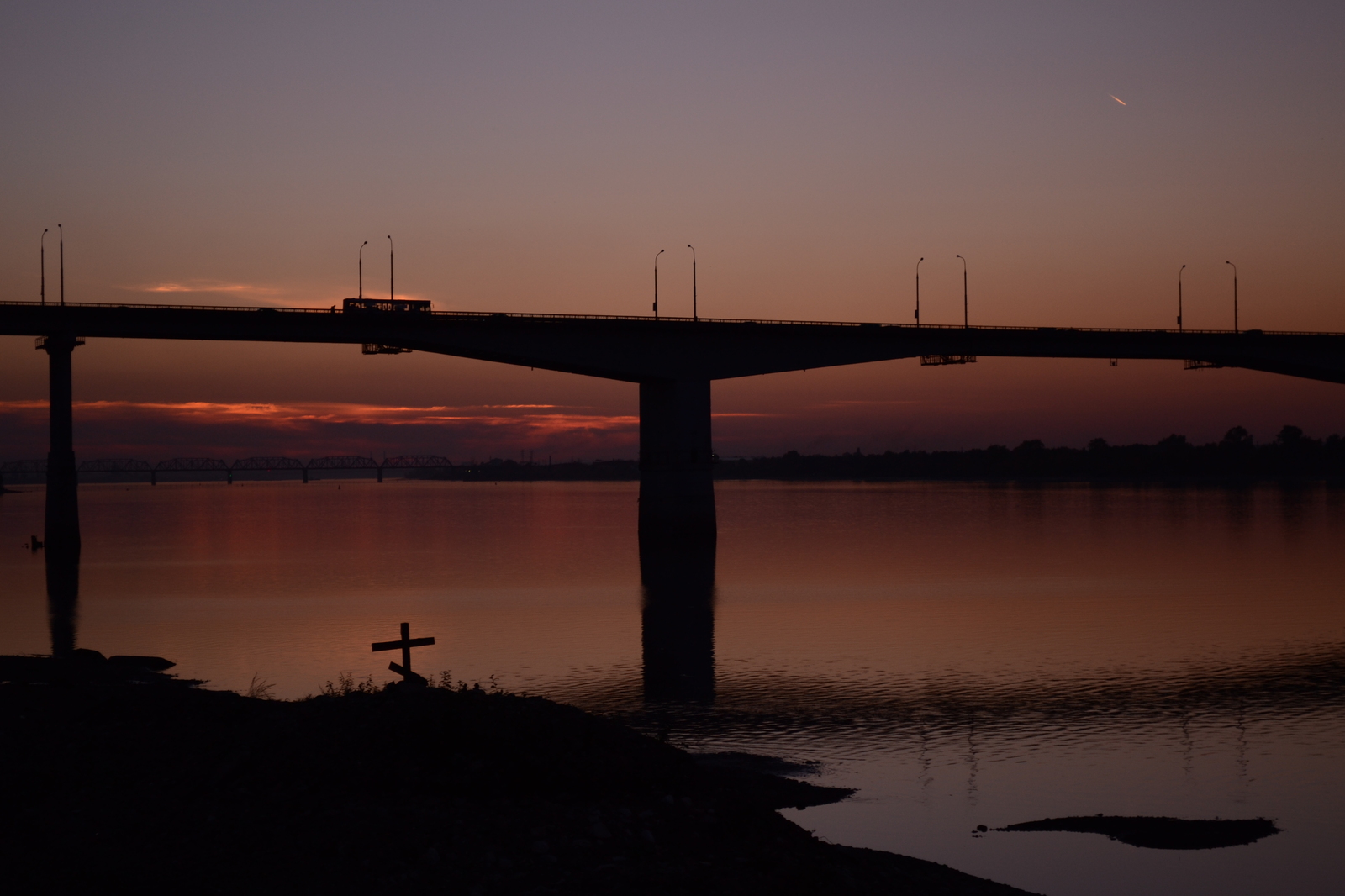 Nemongo photo from the Perm embankment - My, Permian, Photo, The photo, Embankment, River, Kama, Motor ship, Longpost