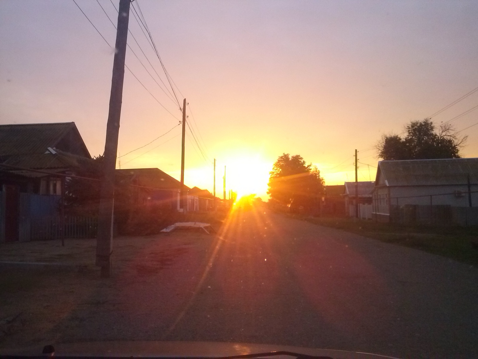 Astrakhan region. - My, dawn, Village, Photo