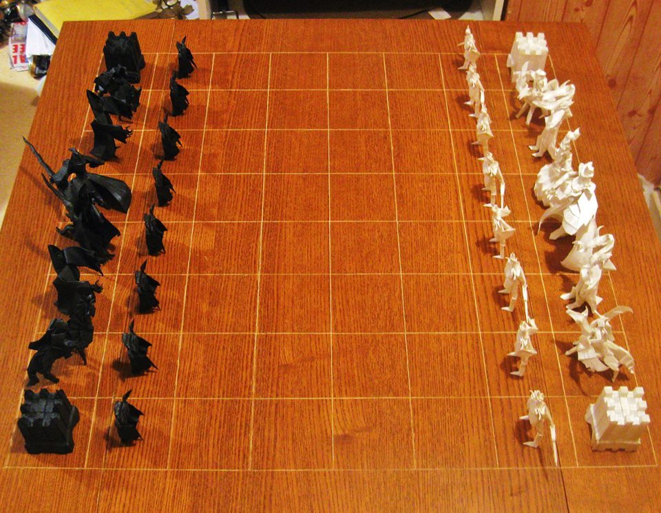 Chess in Origami style. - Origami, Chess, Yoda, Paper, Idea, Longpost