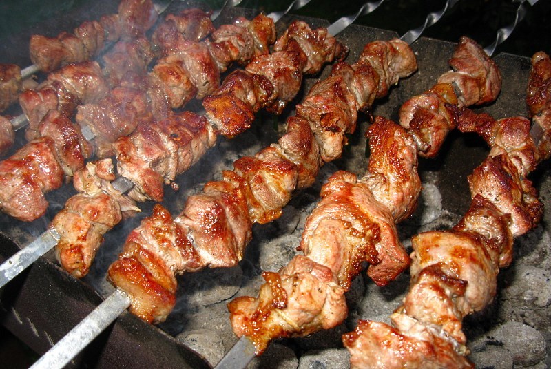 Kebabs... - Shashlik, Yummy, Meat, Nature, Camping, Diversity, Longpost