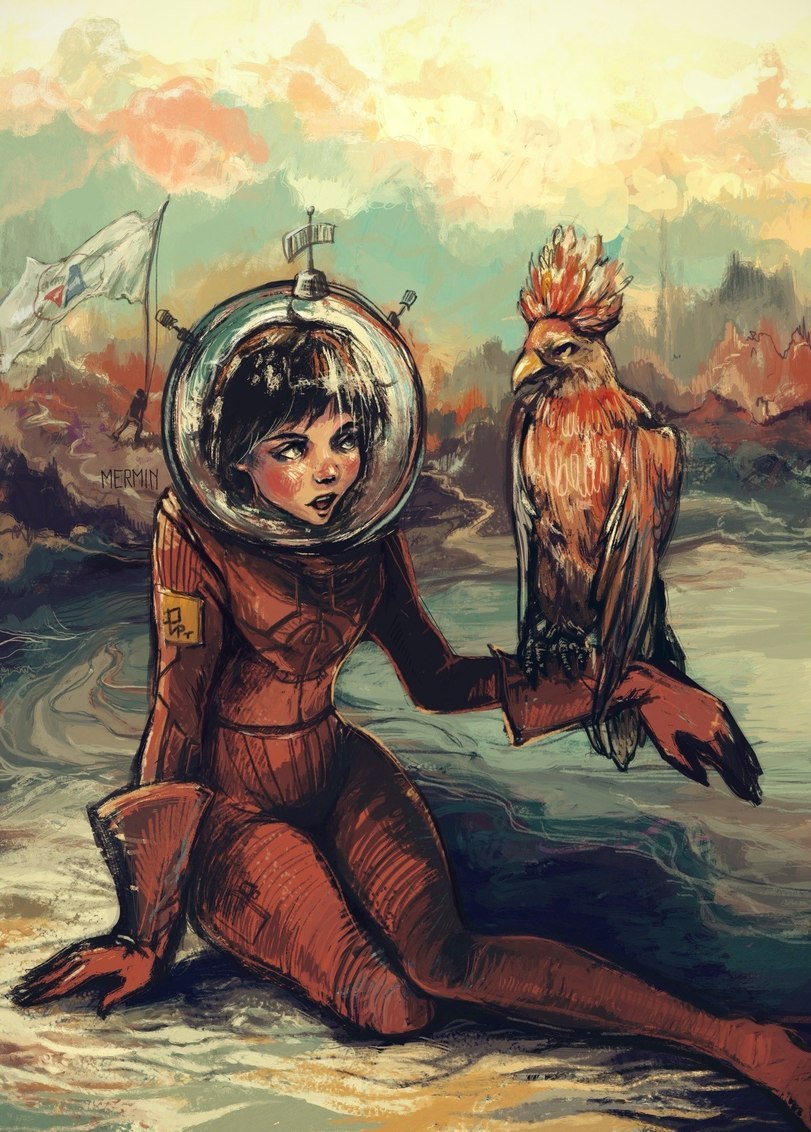 Alisa Selezneva and the Govorun bird. - Mystery of the third planet, Alisa Selezneva, Bird Talker