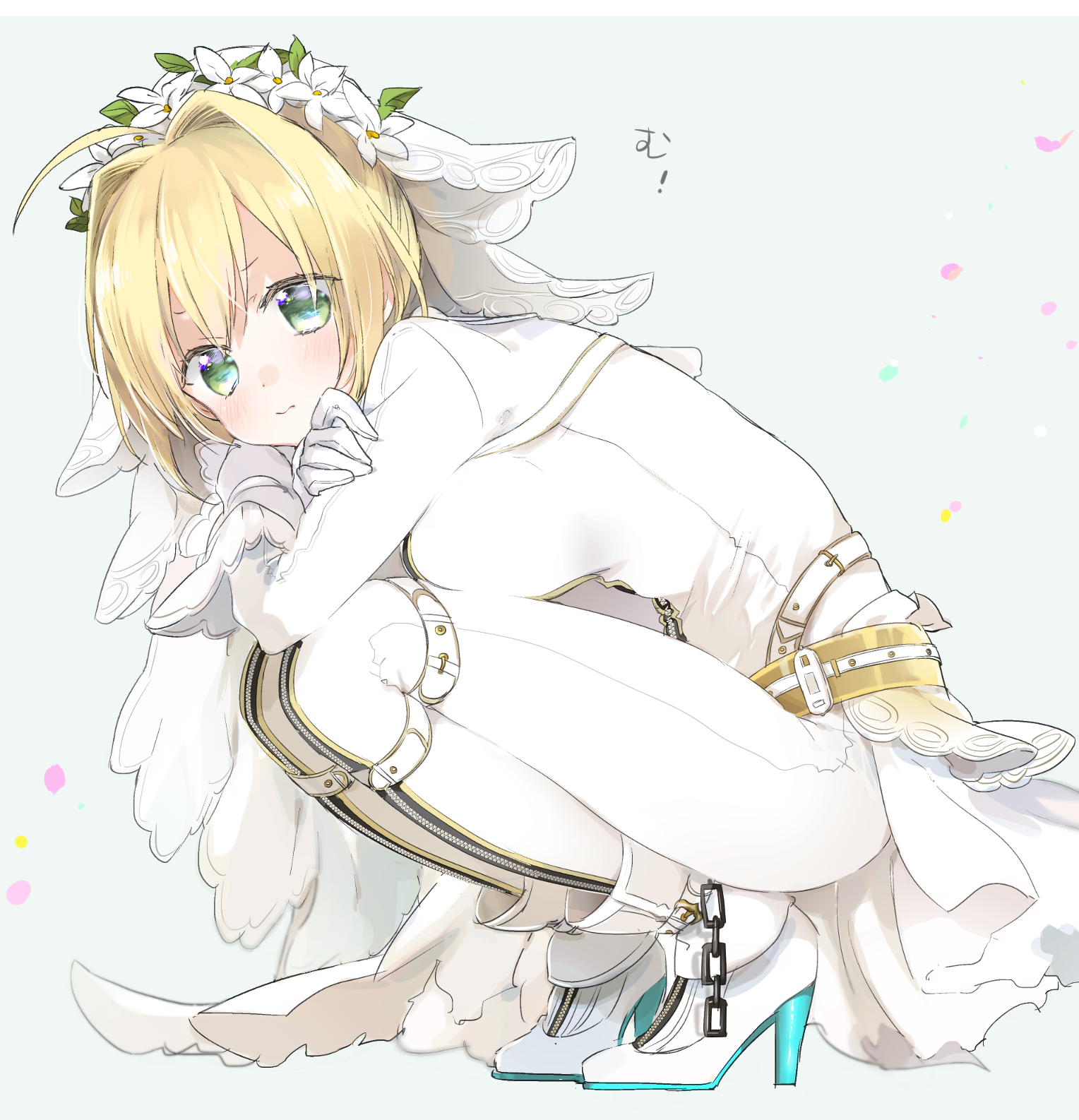 Extra Cute - Anime, Anime art, Fate, Fate-Extra, Fate grand order, Saber, Saber bride, 