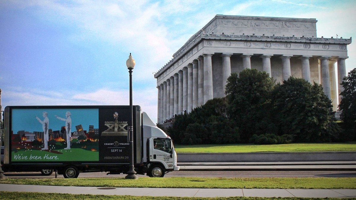 “We were here”: the authors of “South Park” put up billboards at US landmarks - Events, Society, USA, South park, Comedy Central, Billboard, Tjournal, Longpost