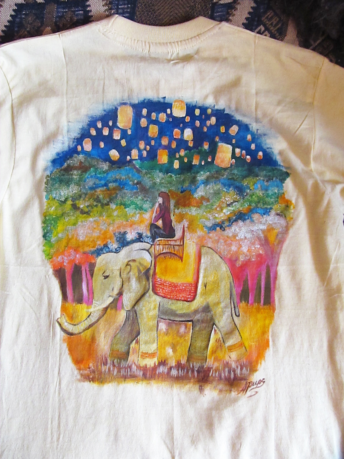 Drawings on T-shirts - My, Acrylic, T-shirt, Longpost