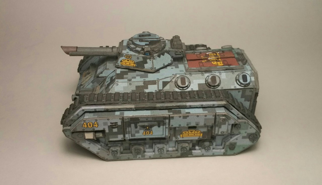 Paper chimera with carpet - Warhammer 40k, Modeling, Papercraft, Technics, Imperium, Carpet, Longpost