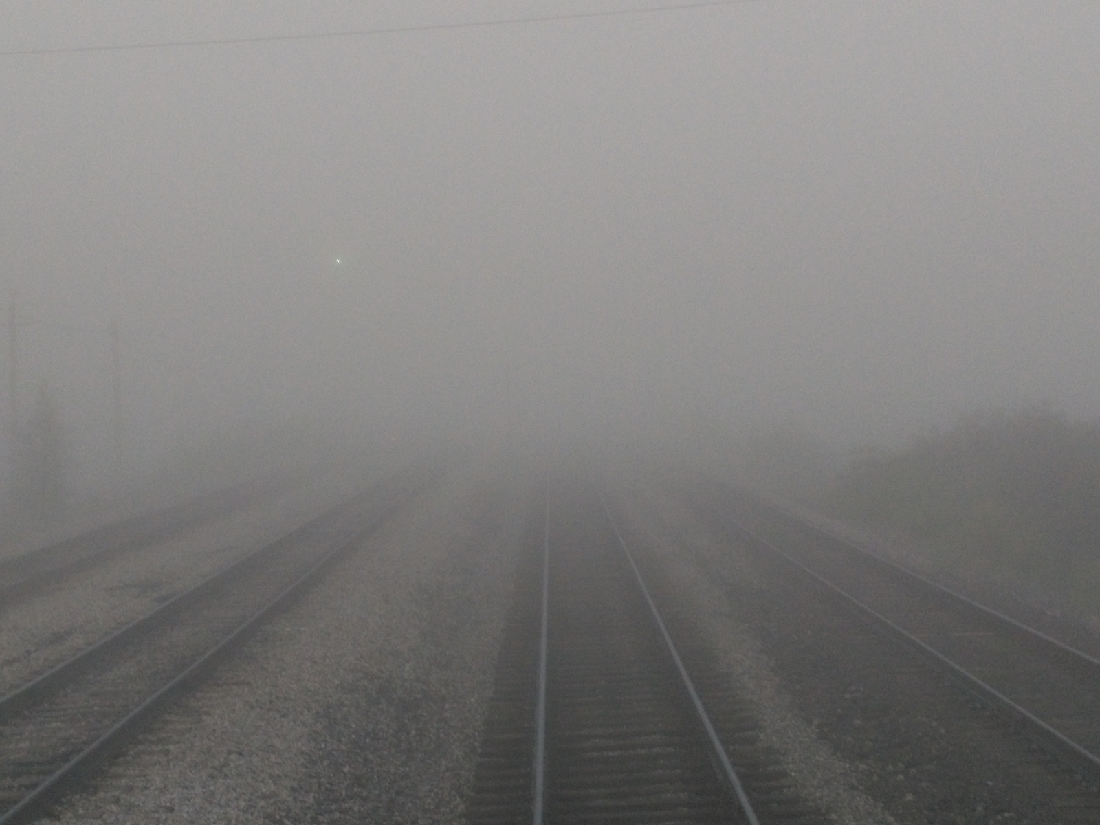 Fog at work. - My, Railway, Fog