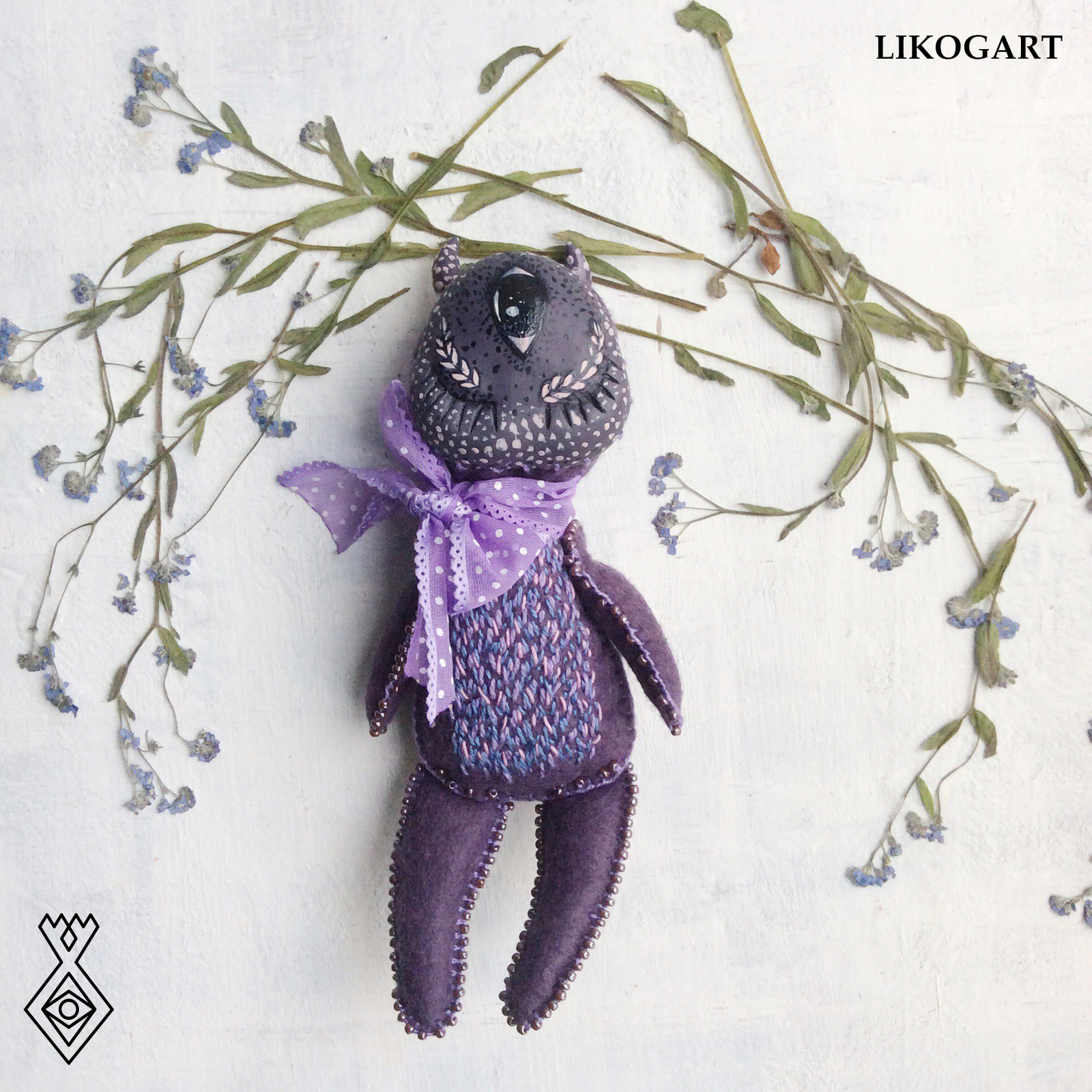 Lavender. Author's doll. - My, , Doll, Handmade, Needlework, Author's toy, Lavender, Soft toy, With your own hands, Longpost