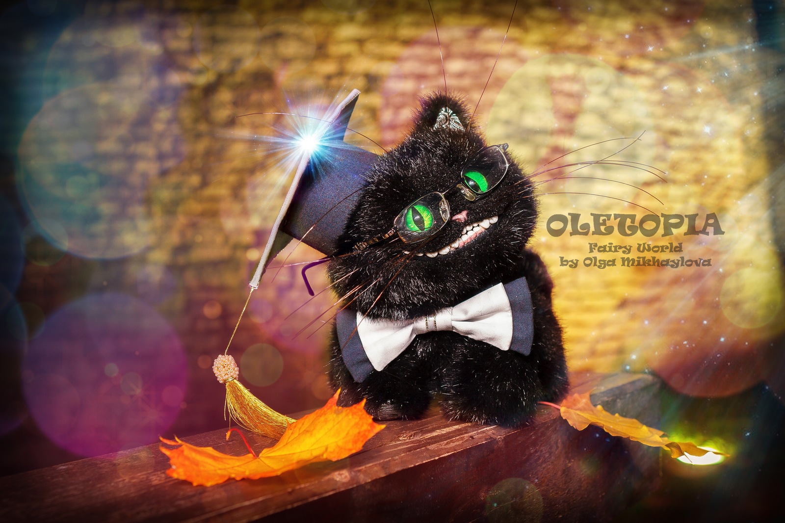 Black Cheshire cat - My, Cheshire Cat, I create, With your own hands, Copyright, Handmade, cat, Creation