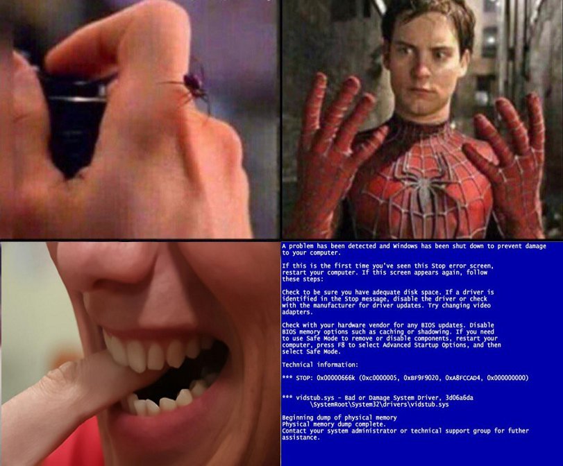 When you bit yourself o_o - Memes, Spiderman, Horses, Blue screen of death