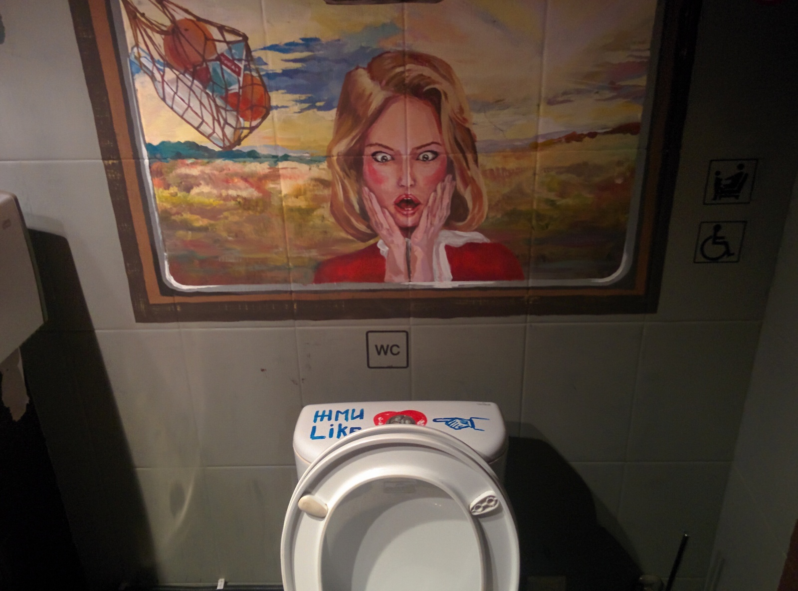 Original drawing in the toilet - The culture, Painting