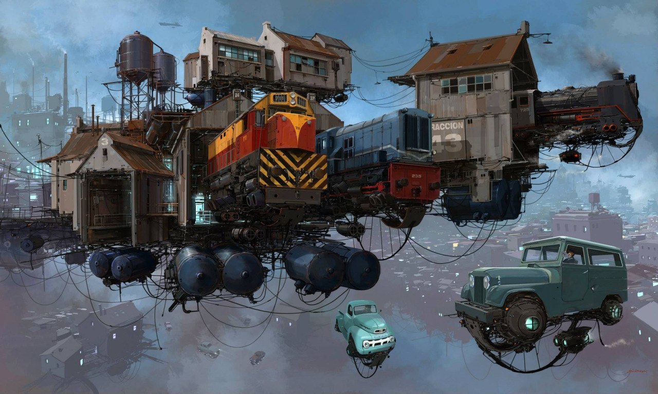 Geek Art №23 - Longpost, Art, , Alejandro Burdisio, Dieselpunk